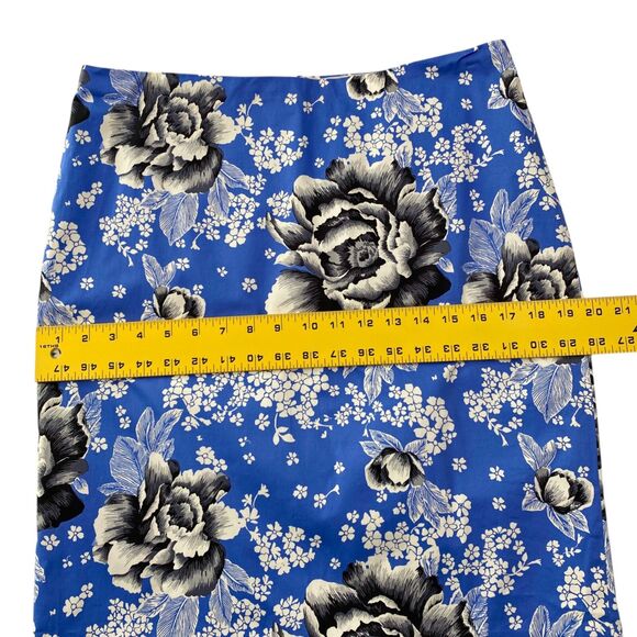 NWT Talbots Pencil Skirt Womens Petite 12 Floral Knee Length Bloomcore Career - Picture 9 of 10